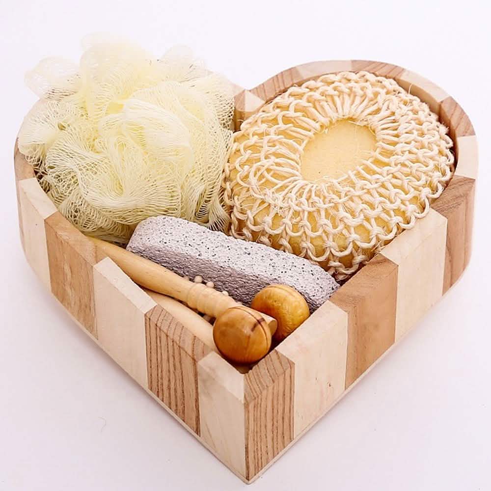 6-Piece: Wooden Bath Gift Set DailySale