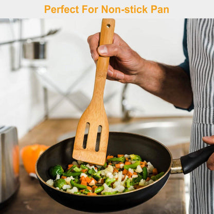 6-Pieces: Cooking Utensil Bamboo Wooden Spoons DailySale