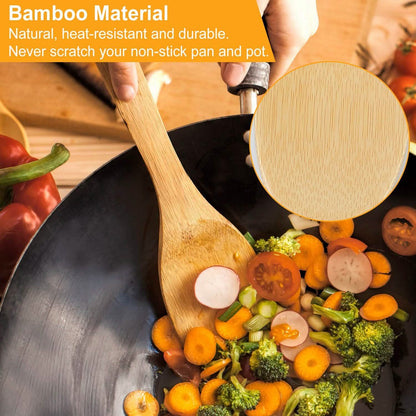 6-Pieces: Cooking Utensil Bamboo Wooden Spoons DailySale
