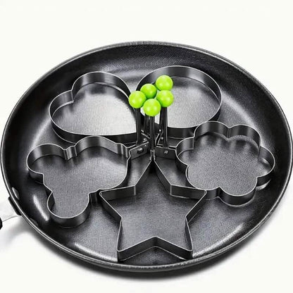6-Pieces: Creative Stainless Steel Egg Cooking Ring Set DailySale