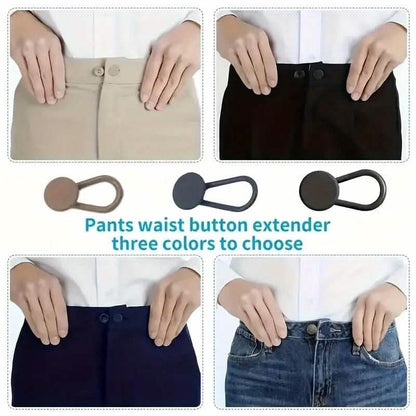 6-Pieces: Durable Waistband Expanders for Jeans DailySale