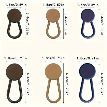 6-Pieces: Durable Waistband Expanders for Jeans DailySale