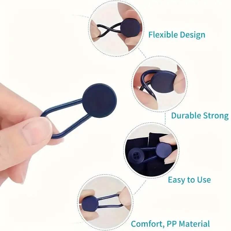 6-Pieces: Durable Waistband Expanders for Jeans DailySale
