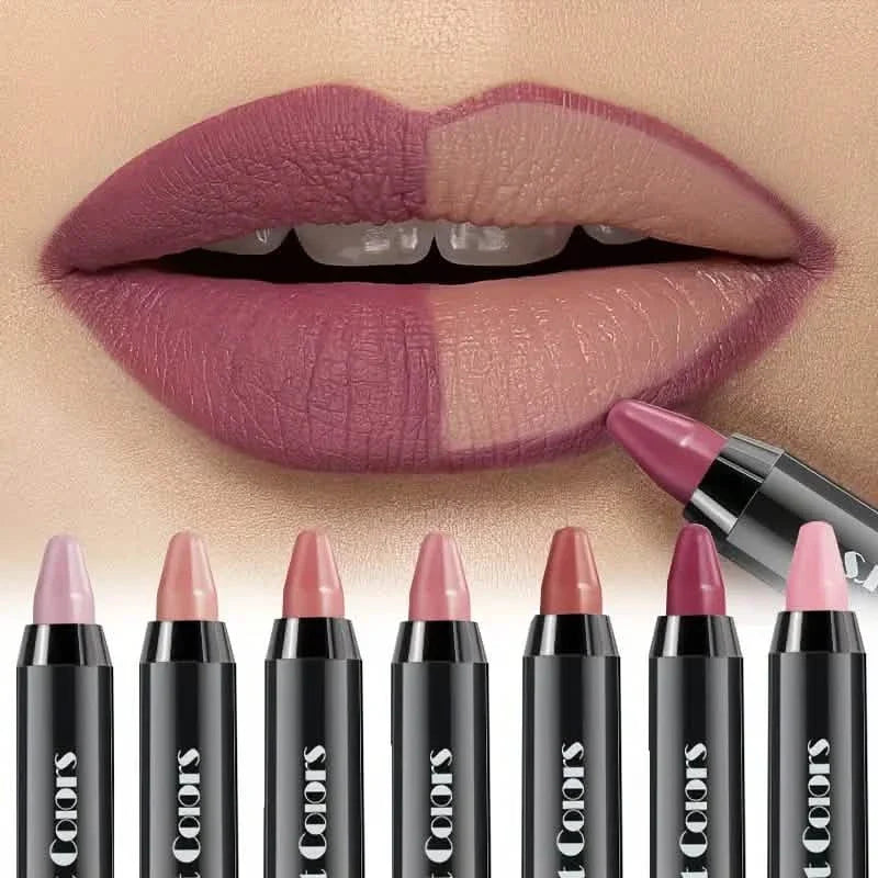 6-Pieces: Matte Crayon Lipstick, Easy Coloring Durable Moisturizing Lipliner DailySale