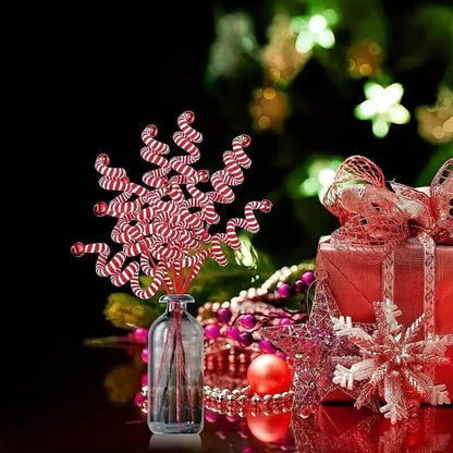 6-Pieces: Red White Candy Christmas Tree Decorations DailySale