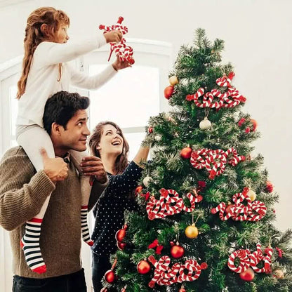 6-Pieces: Red White Candy Christmas Tree Decorations DailySale