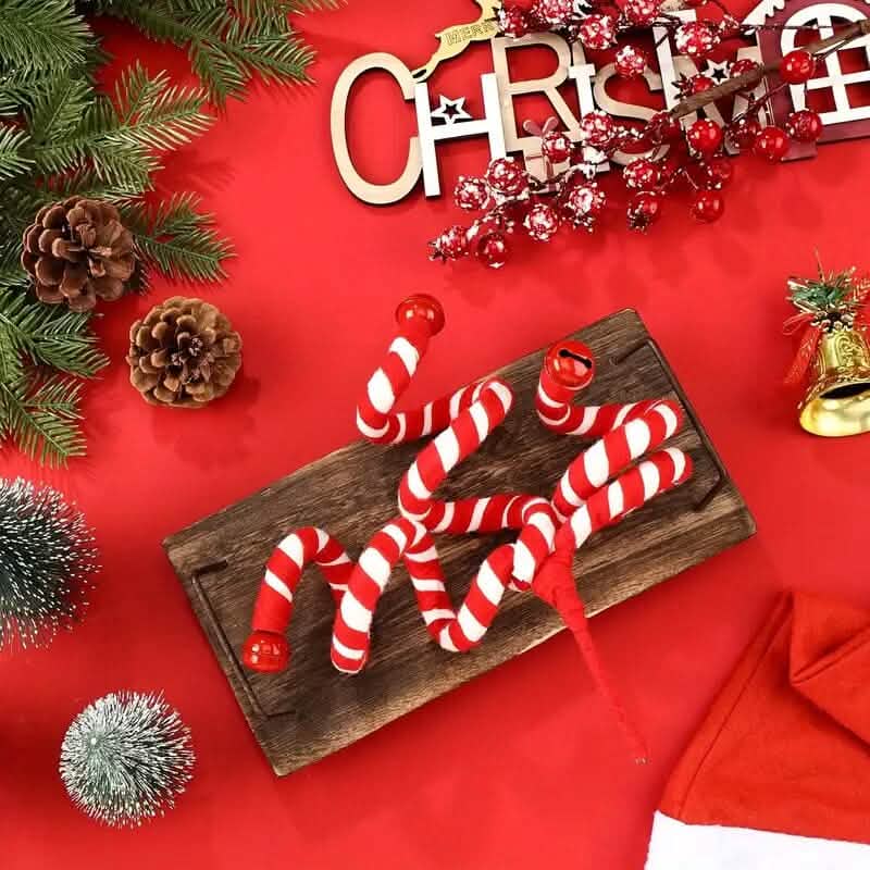 6-Pieces: Red White Candy Christmas Tree Decorations DailySale