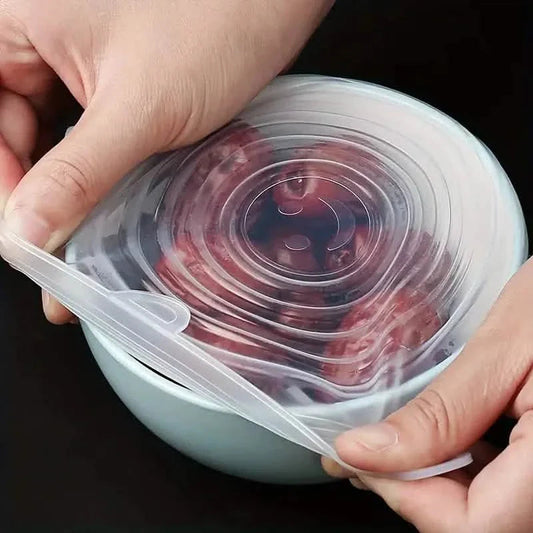 6-Pieces: Reusable Durable Food Storage Bowl Lids DailySale