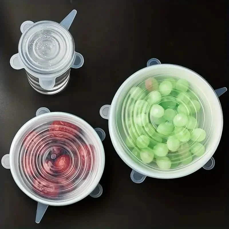 6-Pieces: Reusable Durable Food Storage Bowl Lids DailySale
