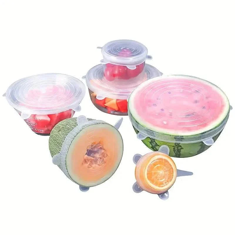 6-Pieces: Reusable Durable Food Storage Bowl Lids DailySale