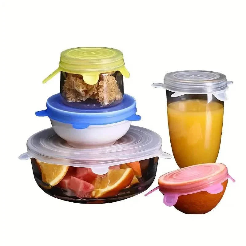 6-Pieces: Reusable Durable Food Storage Bowl Lids DailySale
