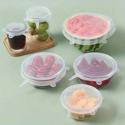 6-Pieces: Reusable Durable Food Storage Bowl Lids DailySale