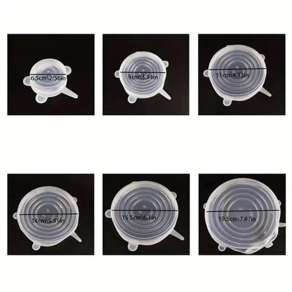 6-Pieces: Reusable Durable Food Storage Bowl Lids DailySale