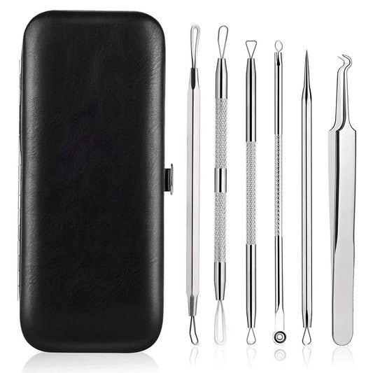 6-Pieces Set: Blackhead Remover Comedones Extractor Acne Removal Kit DailySale