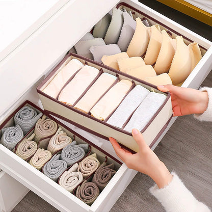 6-Pieces Set: Foldable Underwear Organizer Divider Container DailySale