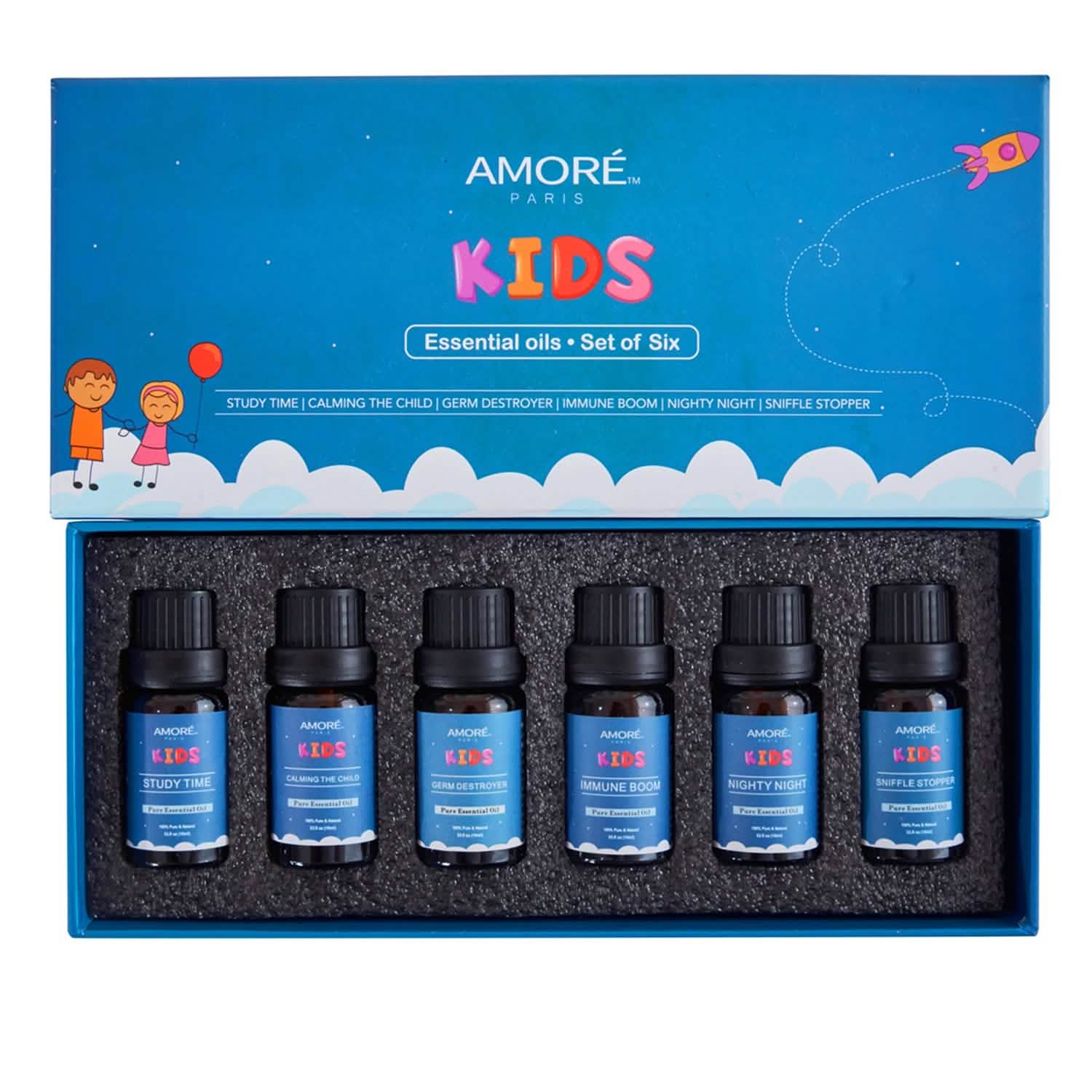 6-Pieces Set: Natural Aromatherapy Kids Safe Essential Oils Starter Set DailySale