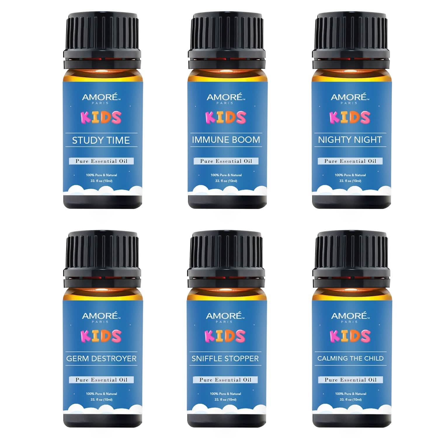 6-Pieces Set: Natural Aromatherapy Kids Safe Essential Oils Starter Set DailySale