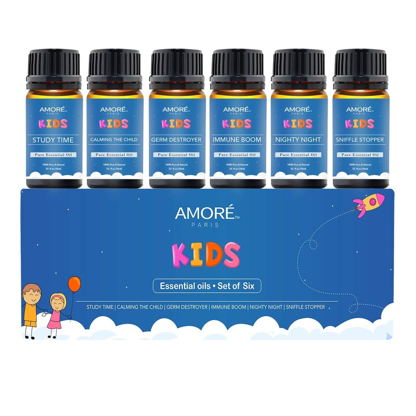 6-Pieces Set: Natural Aromatherapy Kids Safe Essential Oils Starter Set DailySale