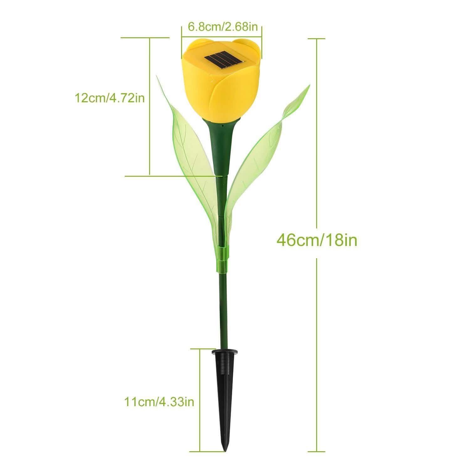 6-Pieces: Solar Garden Tulip Flower Lights DailySale