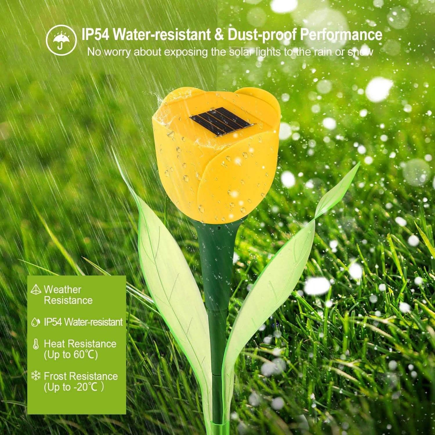 6-Pieces: Solar Garden Tulip Flower Lights DailySale