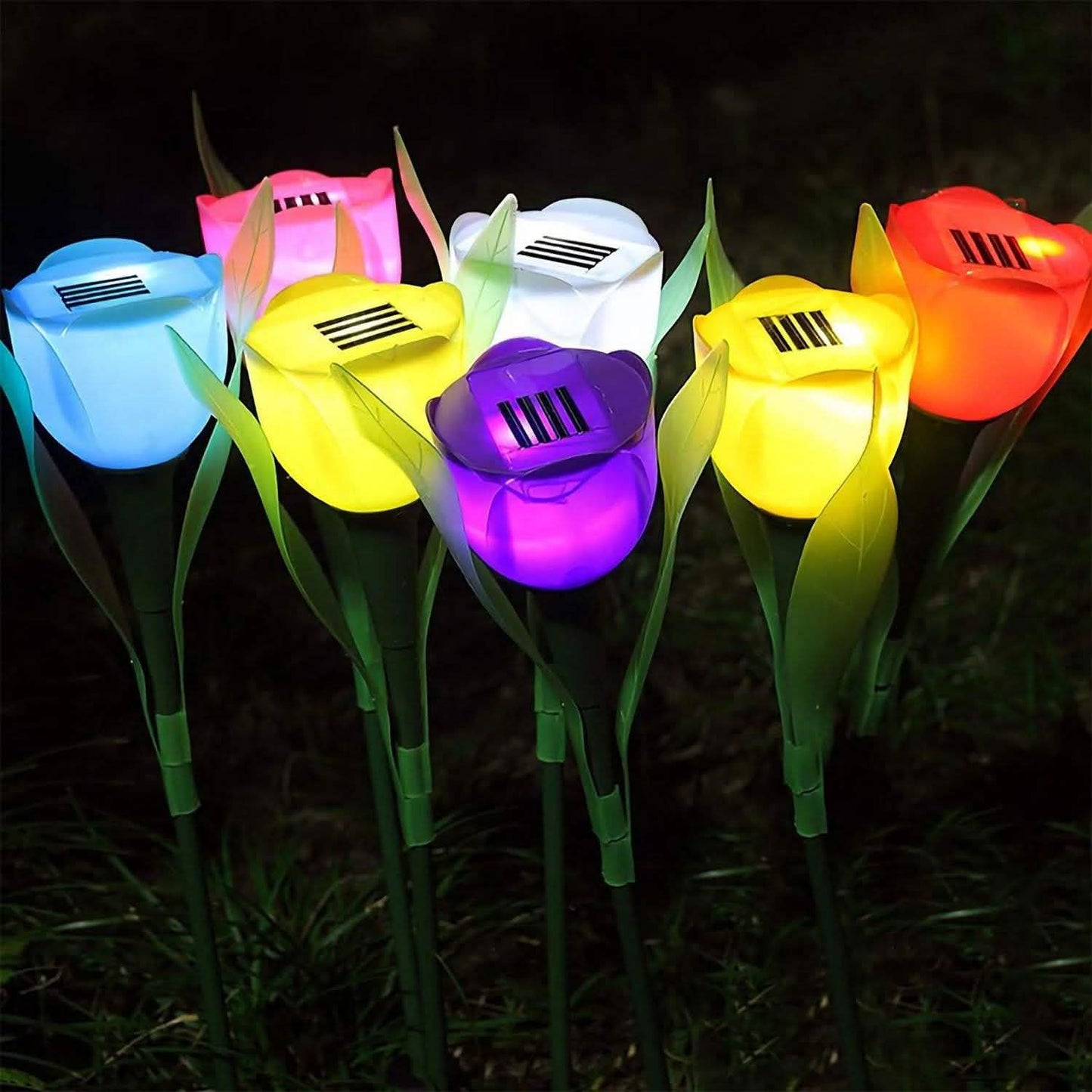6-Pieces: Solar Garden Tulip Flower Lights DailySale