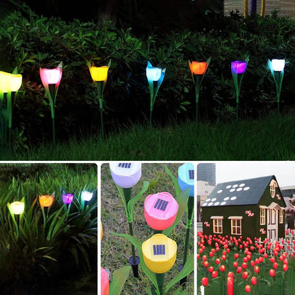 6-Pieces: Solar Garden Tulip Flower Lights DailySale