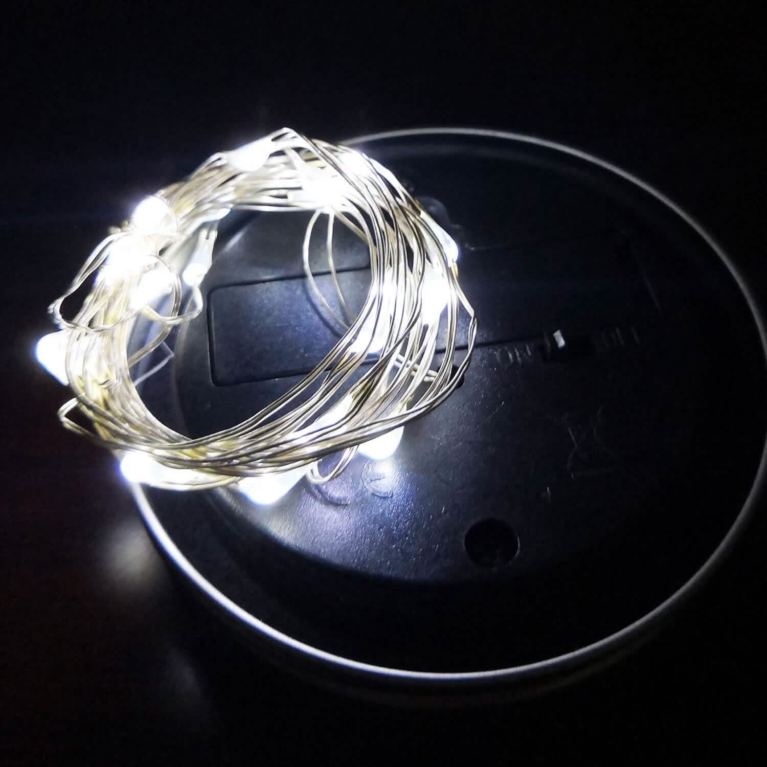 6-Pieces: Solar Powered Mason Jar Lid Lights 20 LEDs DailySale
