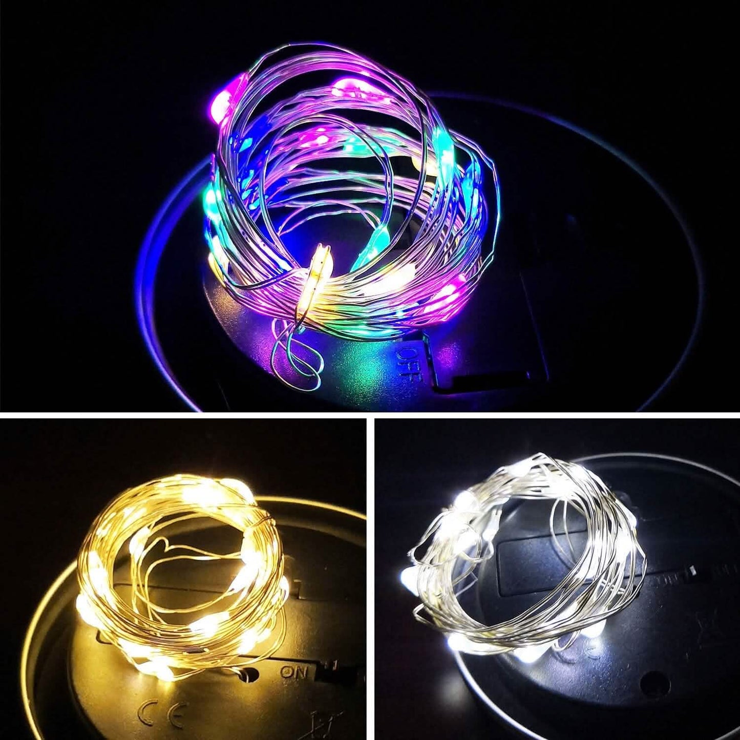 6-Pieces: Solar Powered Mason Jar Lid Lights 20 LEDs DailySale