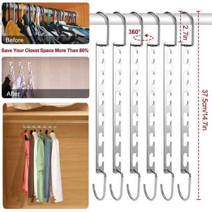 6-Pieces: Space Saving Clothes Hanger DailySale