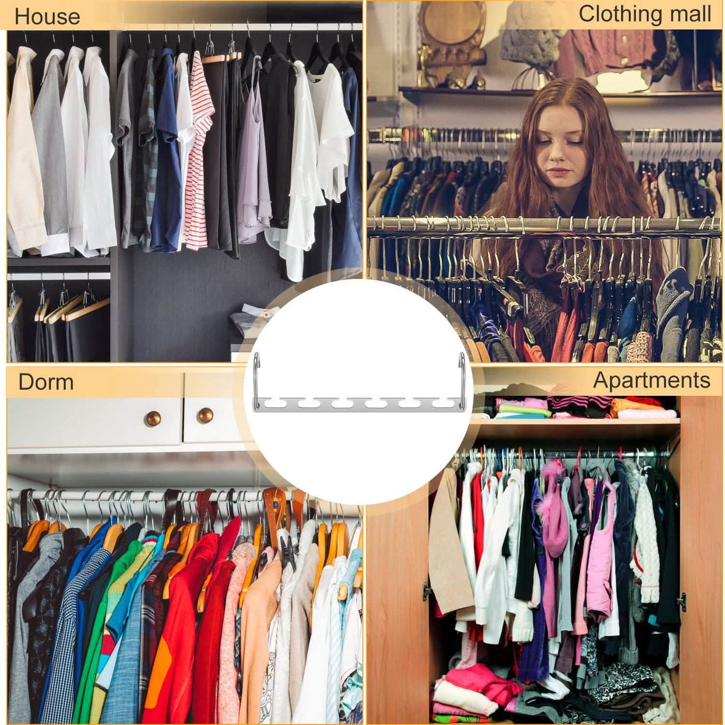 6-Pieces: Space Saving Clothes Hanger DailySale