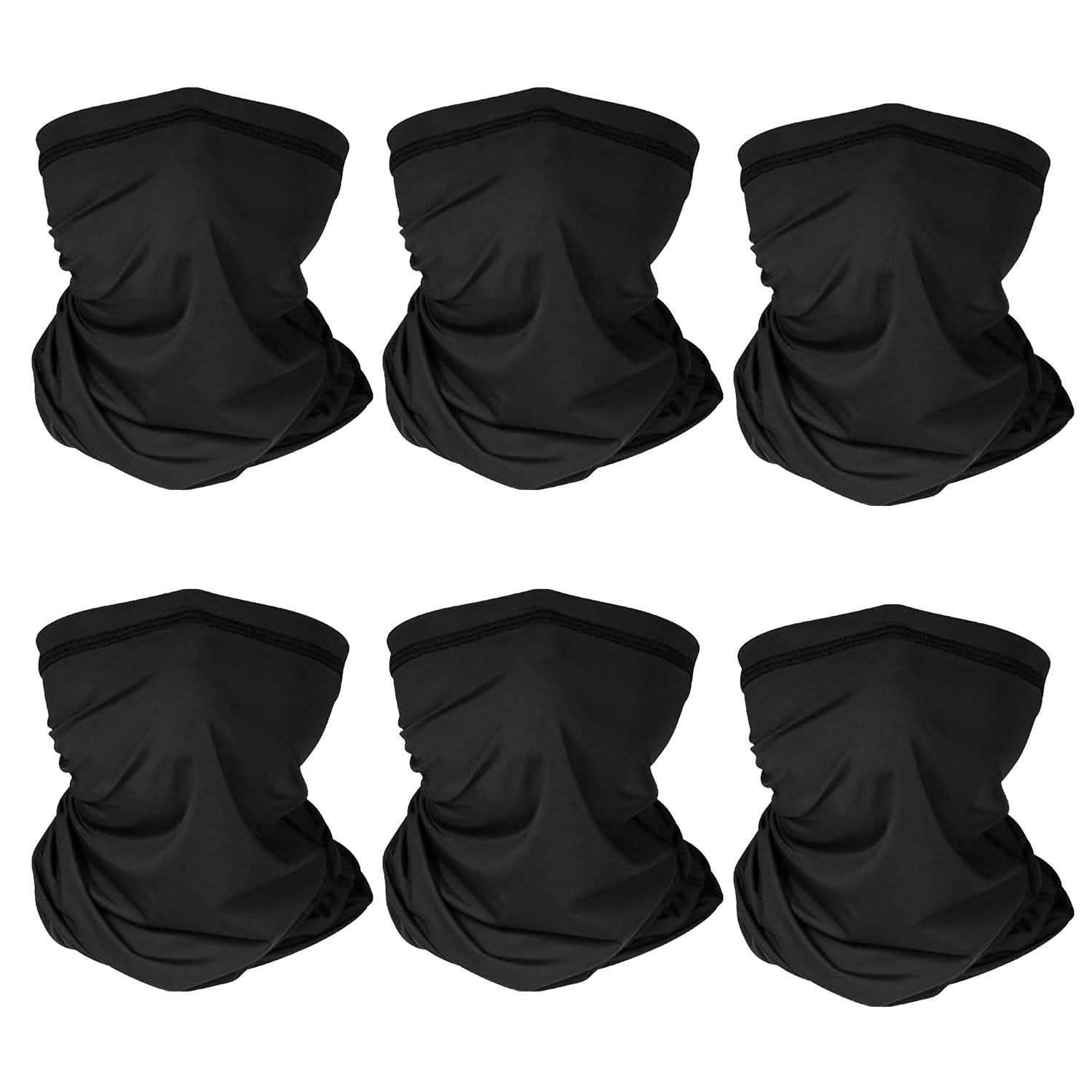 6-Pieces: Summer Neck Gaiter UV Sunscreen Protection Face Mask DailySale