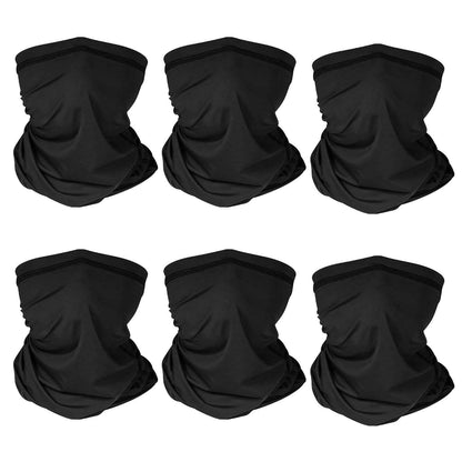6-Pieces: Summer Neck Gaiter UV Sunscreen Protection Face Mask DailySale