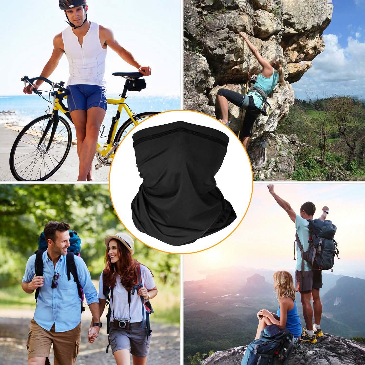 6-Pieces: Summer Neck Gaiter UV Sunscreen Protection Face Mask DailySale