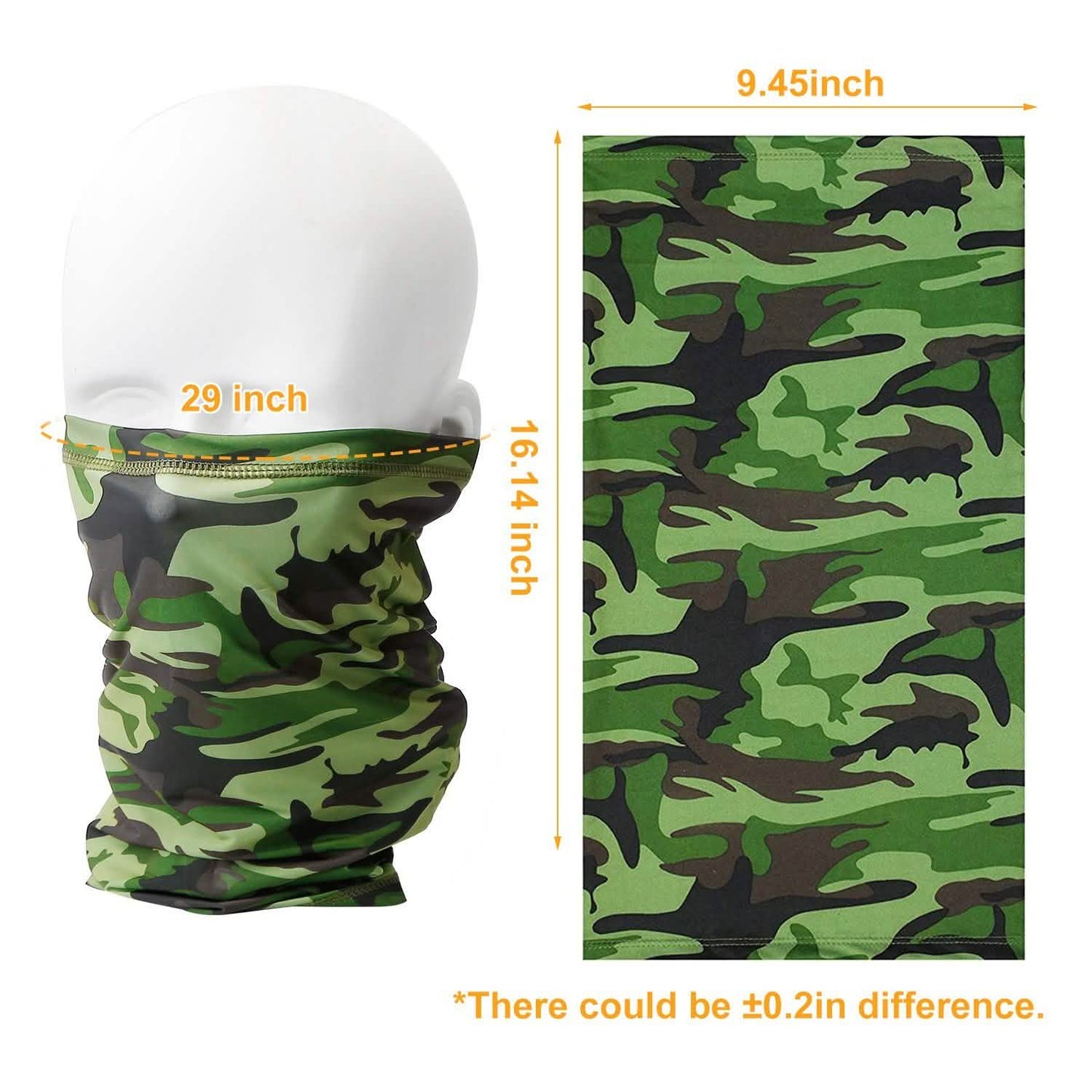 6-Pieces: Summer Neck Gaiter UV Sunscreen Protection Face Mask Scarf DailySale