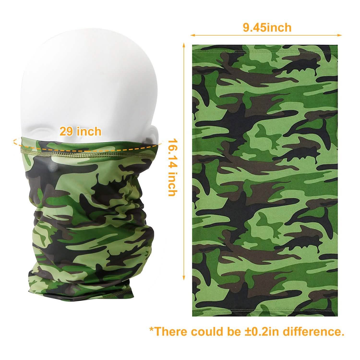 6-Pieces: Summer Neck Gaiter UV Sunscreen Protection Face Mask Scarf DailySale