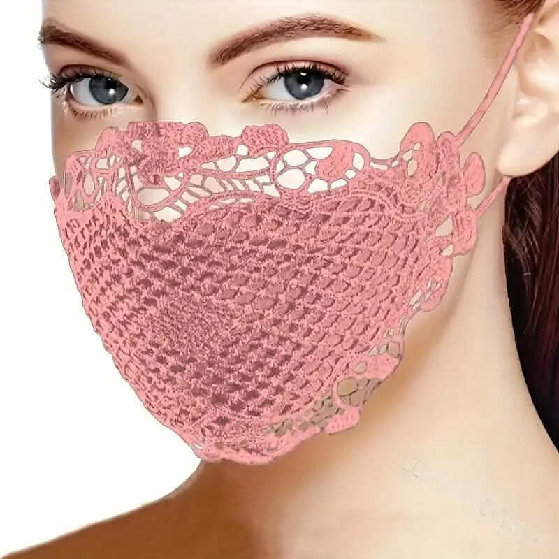 6-Pieces: Women's Printed Multicolor Lace Mask DailySale