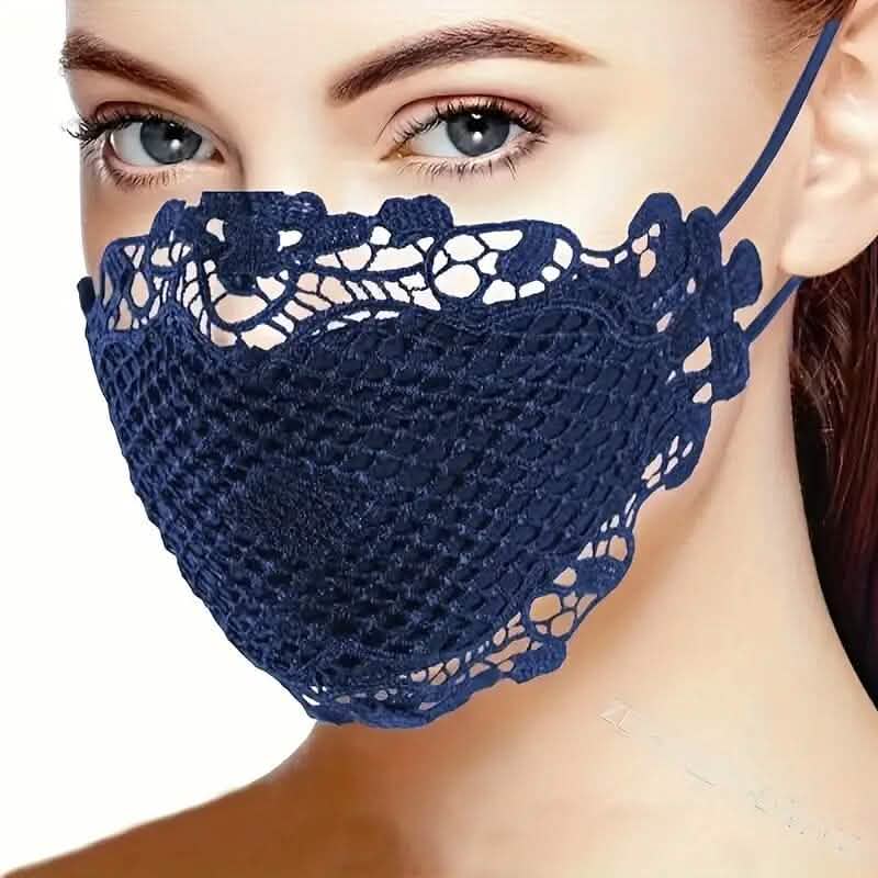 6-Pieces: Women's Printed Multicolor Lace Mask DailySale