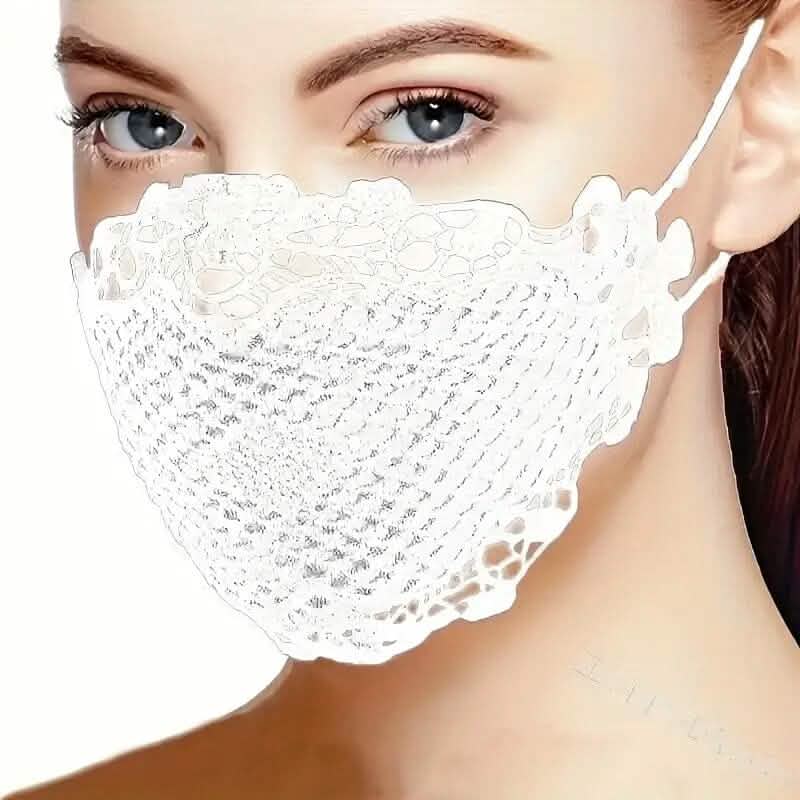 6-Pieces: Women's Printed Multicolor Lace Mask DailySale