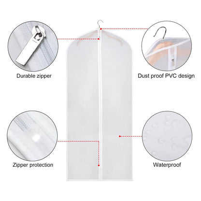 6-Pieces: Zilink Clear Garment Bag Dress Bags DailySale