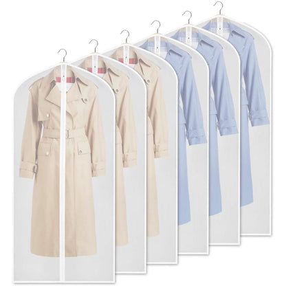6-Pieces: Zilink Clear Garment Bag Dress Bags DailySale