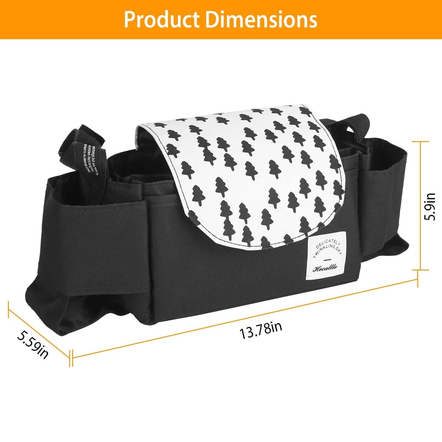 6-Pockets Baby Trolley Bag with Cup Holder DailySale