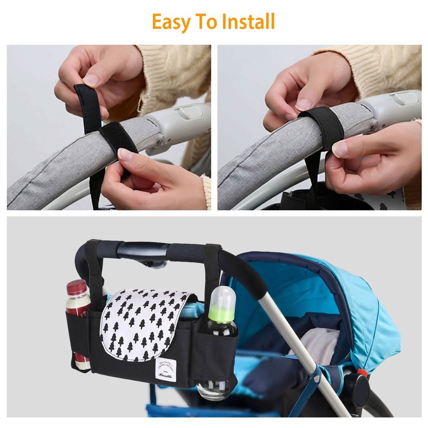 6-Pockets Baby Trolley Bag with Cup Holder DailySale