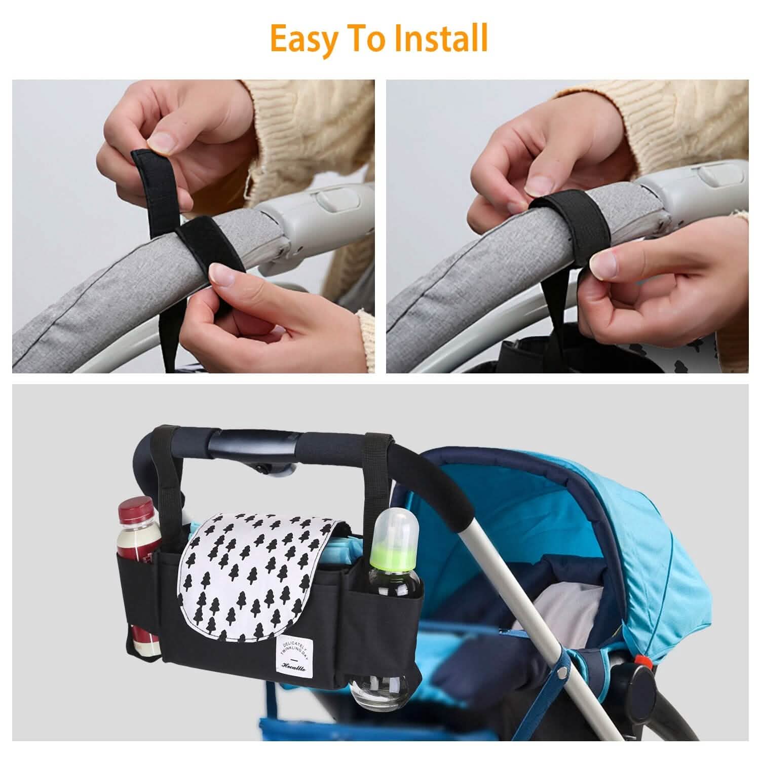 6-Pockets Baby Trolley Bag with Cup Holder DailySale
