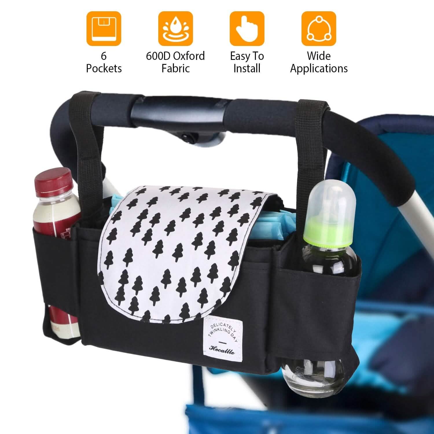 6-Pockets Baby Trolley Bag with Cup Holder DailySale
