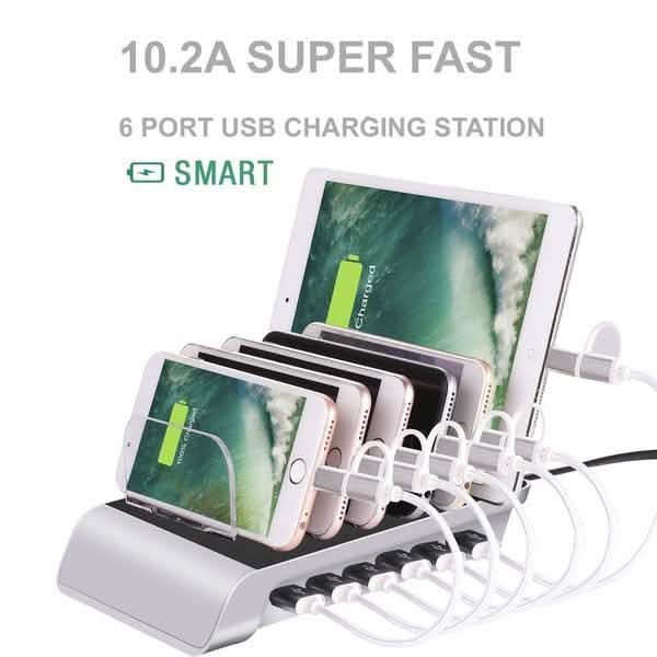 6 Port USB Charging Station DailySale