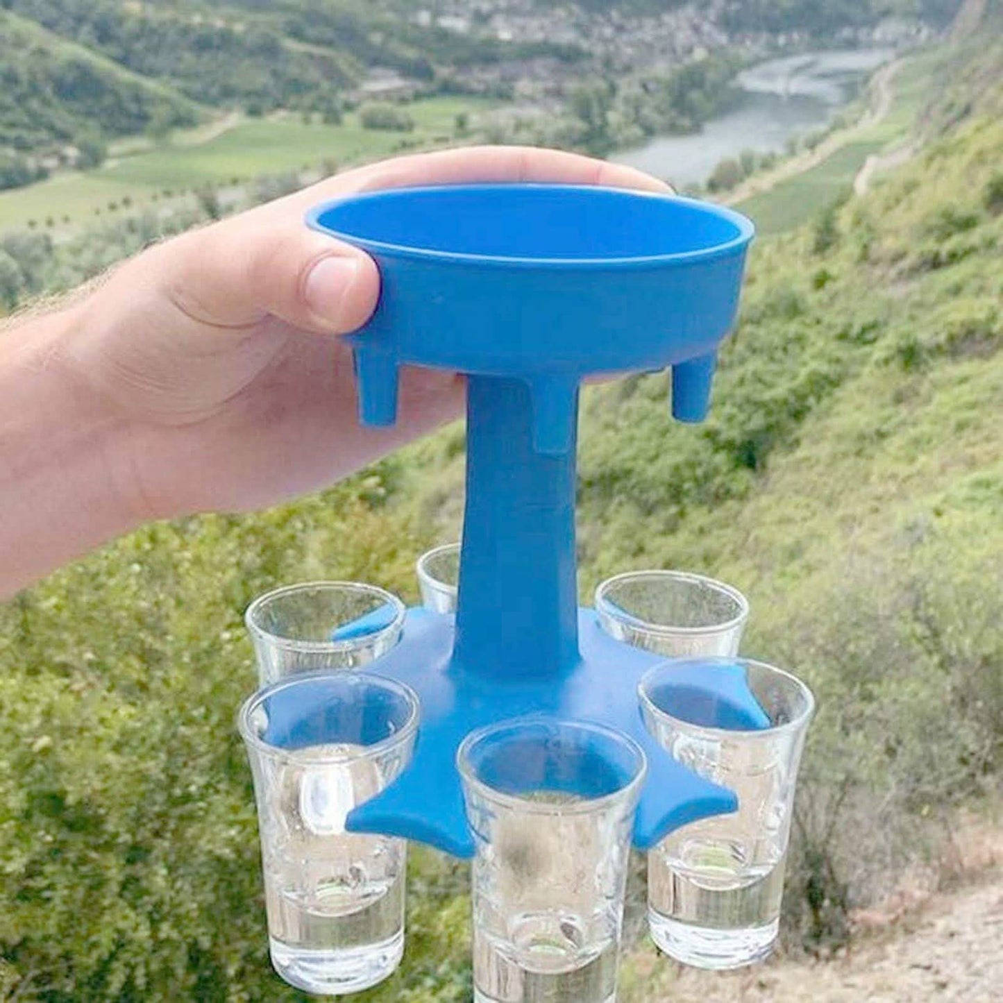 6 Shot Glass Dispenser and Holder DailySale