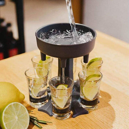 6 Shot Glass Dispenser and Holder DailySale