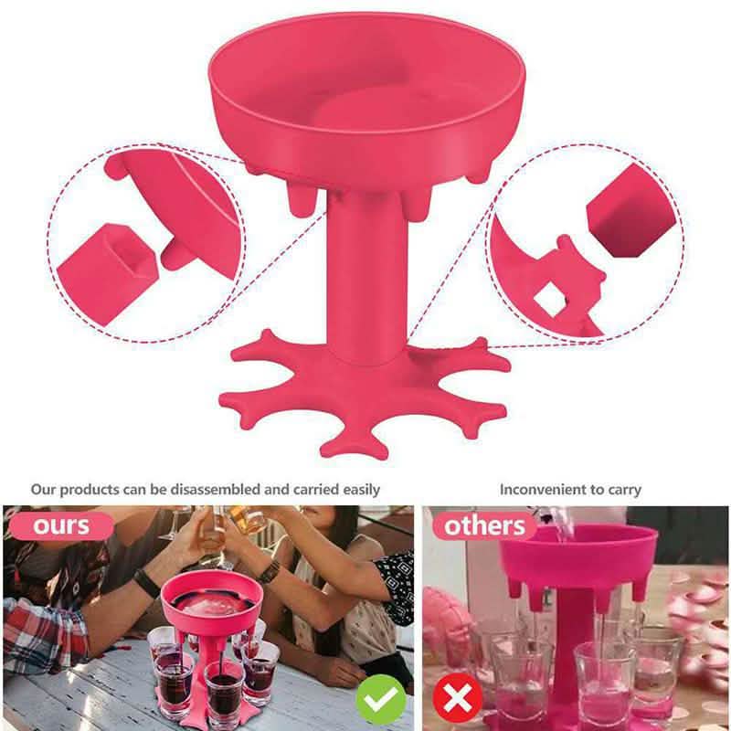 6 Shot Glass Dispenser and Holder DailySale
