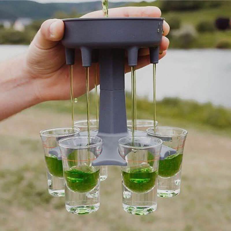 6 Shot Glass Dispenser and Holder DailySale