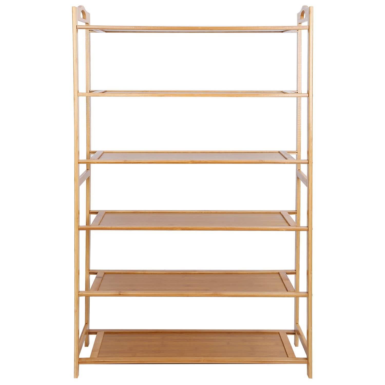 6 Tier Bamboo Shoe Rack Organizer DailySale